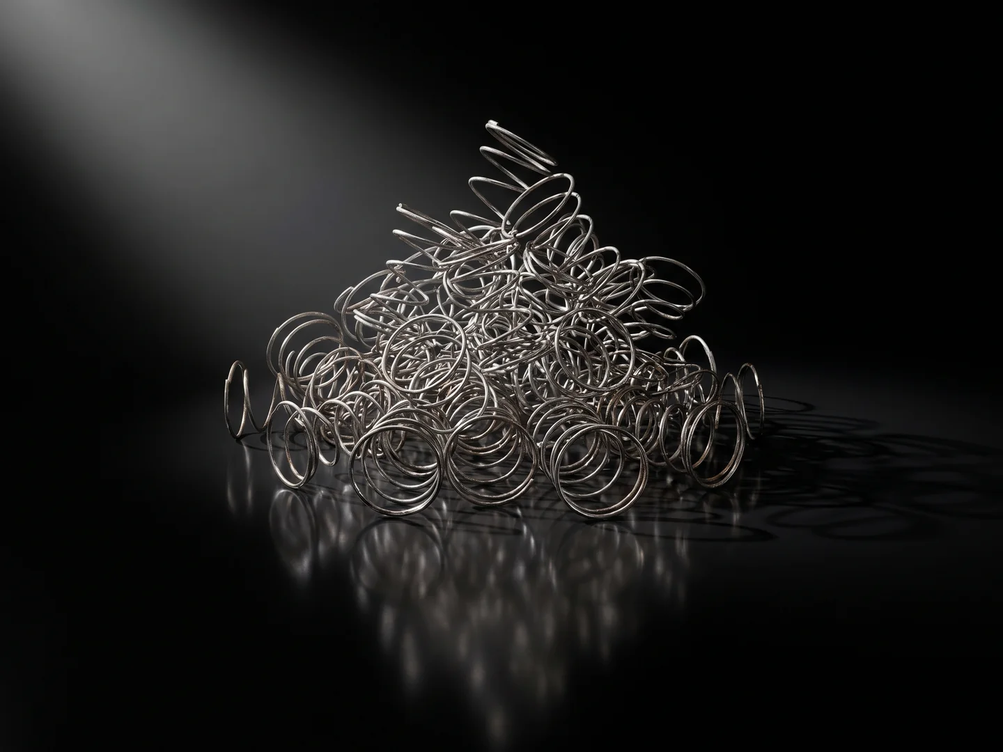 Clean spring steel after separation