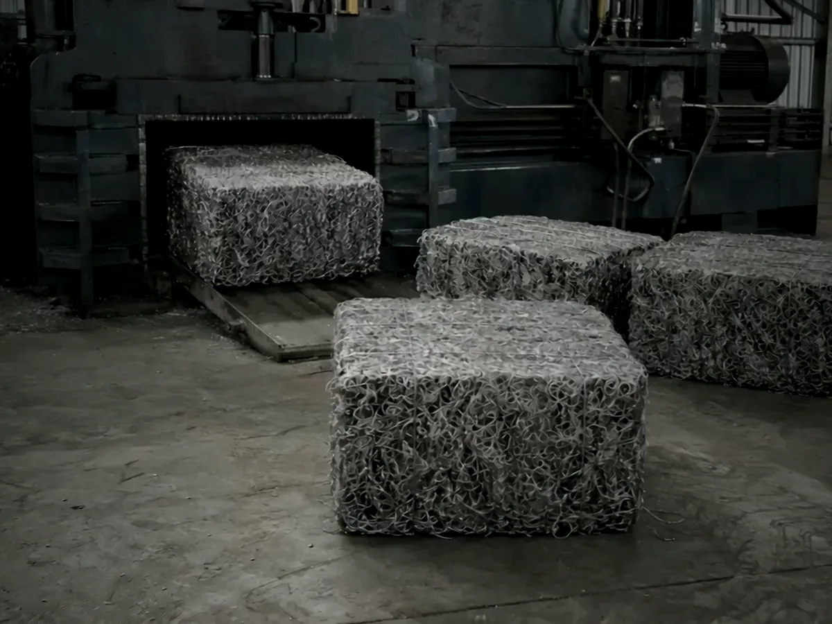 Bales coming off the baler